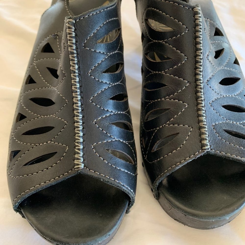 Dansko Black/Brown Sandals